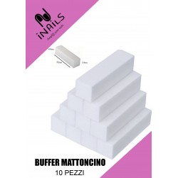 10x BUFFER MATTONCINO BIANCO