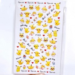 Nail sticker F103 Pikachu